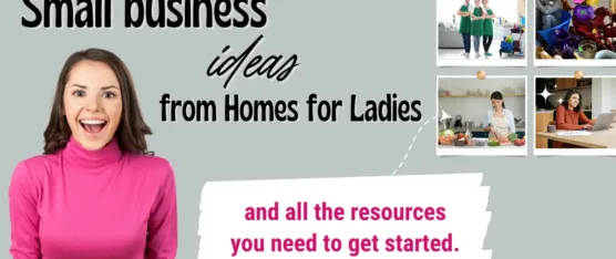 small business ideas from homes for ladies