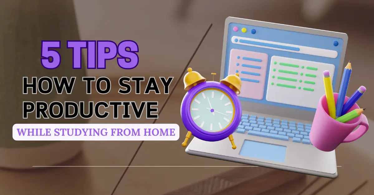  How to Stay Productive While Studying from Home: 5 Tips